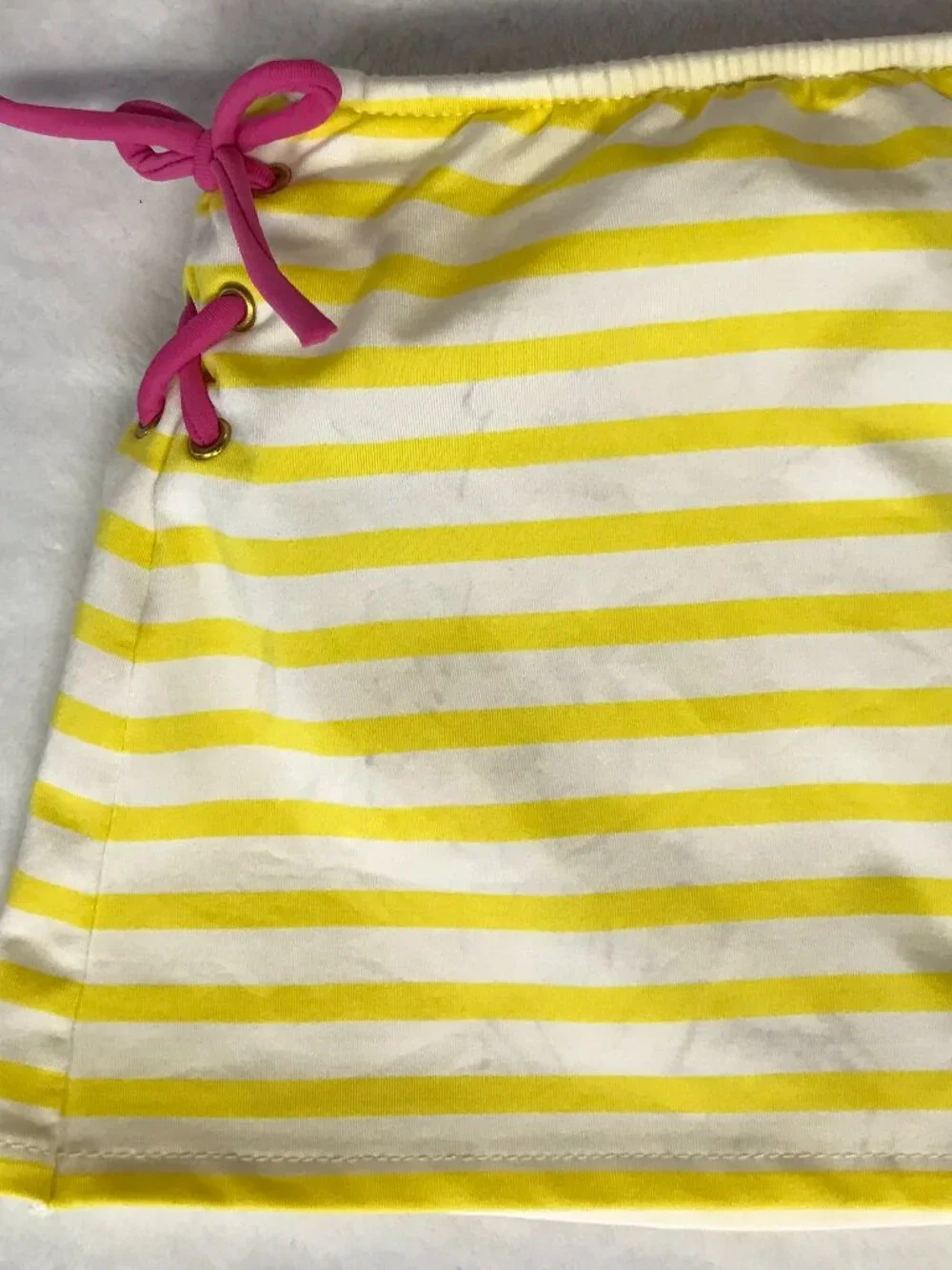 Ralph Lauren Toddler Bikini Swim Set Pink Yellow Skirted Bottom 2T 3T